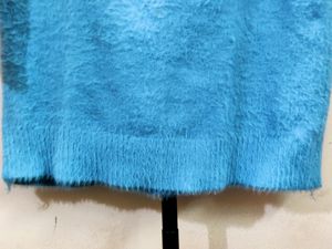 women's imported blue knitted sweater