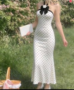 Savana Polka Dot Halter Neck Dress
