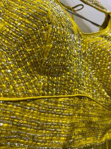Yellow handworked sharara dress with Dupatta