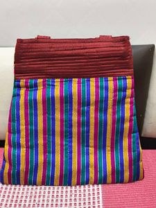 Vibrant Embroidered Tote Bag