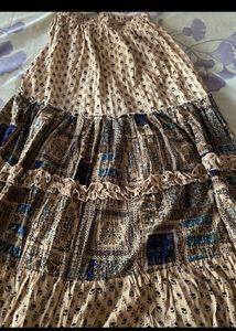 Boho Chic Tiered Maxi Skirt
