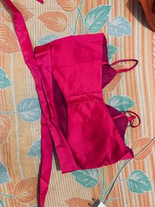 Pink Back Knot Blouse