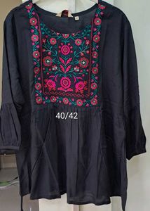 New Embroidered short Kurta or top