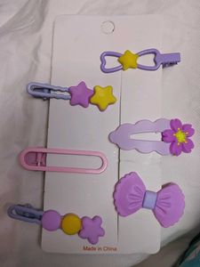 Cute Hair Clip Set of 6 for Kids