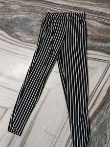 Striped High-Waisted Pants
