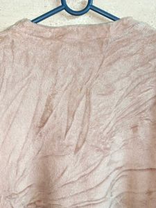 Oversized Fleece Fashion Upper Night Suit