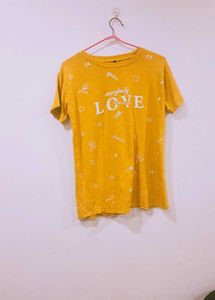 Mustard Yellow Graphic T-Shirt