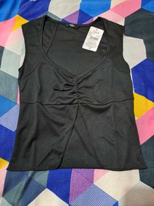 Shein Sleeveless Black Crop Top