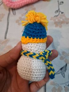 Crocheted Snowman doll