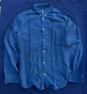 Blue Chambray Button-Down Shirt