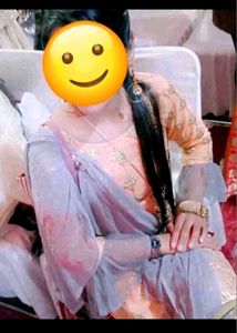 Elegant Peach Kurta Set with Grey Sharara