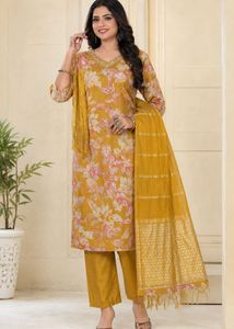 New Kurti pant set with Dupatta
