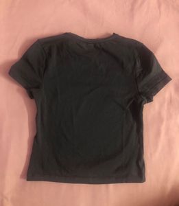 H&amp;M Basic Grey Fitted Top
