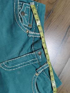 Sea green Denim Jeans
