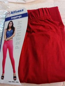 Alfassa Premium Red Leggings