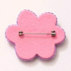 Handmade Beaded Flower Brooch