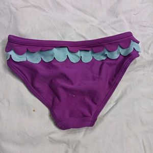 Purple Bikini Bottom ⚛️with Scalloped Trim