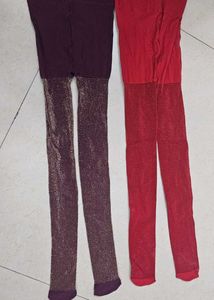 Sparkly Party kids Tights (Set of 2)