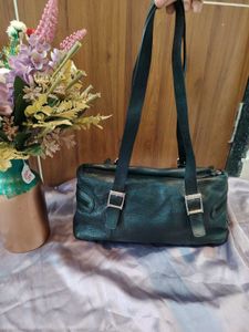 Black Leather Shoulder Bag