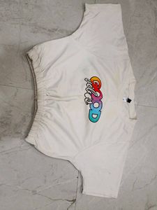 White Graphic Print T-Shirtfor 9,10 year