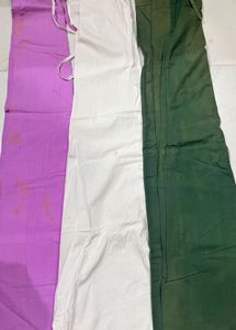 3 set of Petticoat in Green, White &amp; Purple