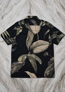 Men's Tropical Leaf Print Shirt