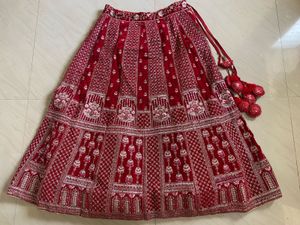 Stunning Red Embroidered Lehenga Choli