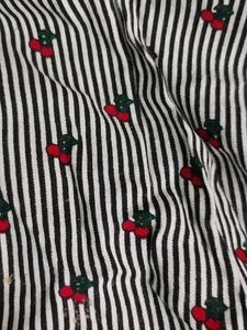 Striped floral print button-up shirt