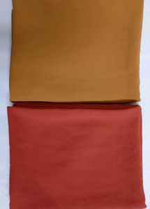 Two Hijabs For Women With Mustard And Coral Colour