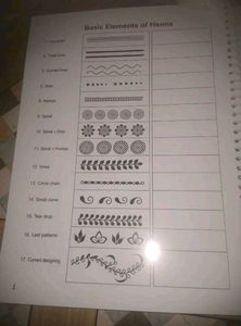 Reusable Mehendi Practice Book
