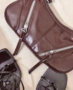 Y2K Vintage Style Brown Shoulder Bag