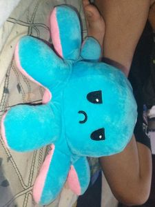 Reversible Blue &amp; Pink Octopus Plush Toy