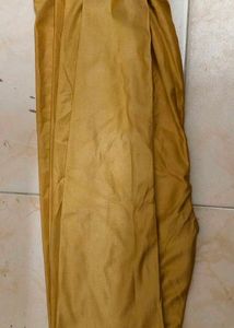 Golden Silk Palazzo Pants