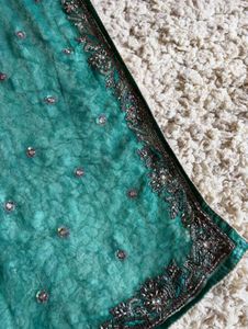 Beautiful Embellished Ombre Saree