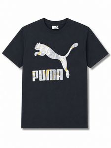 Puma Navy Blue Crew Neck Graphic T-Shirt