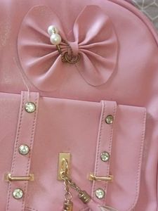 Cute Pink Bow Backpack
