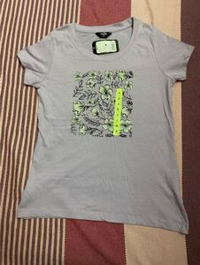 Lavender Floral Print T-Shirt