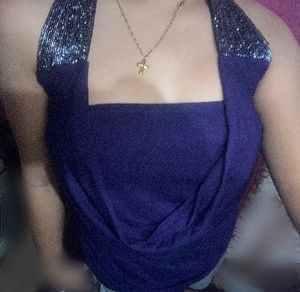 sparkling vintage halter top