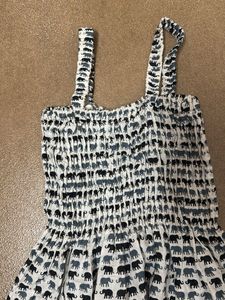 Maxi Dress with Elephant Print