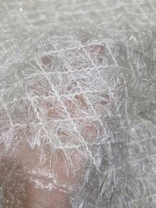 Sparkly White fur Blouse Fabric