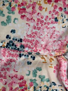 Floral Print Button-Up Shirt