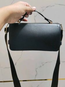 Stylish Satchel Bag with Monogram Strap
