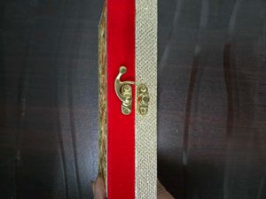 Designer Red &amp; Gold Clutch/Box