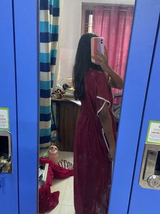 Maroon Night Suit