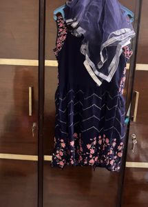 Beautiful Navy Blue Lehenga Choli Set