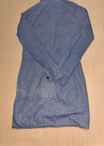 Denim long jacket