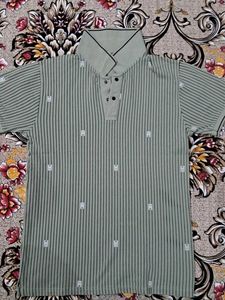 Men's Striped Polo Shirt