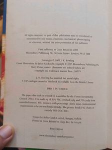 1st edition Half blood prince