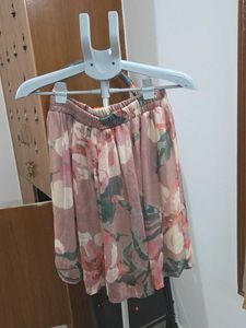 Flowy Floral Mini Skirt