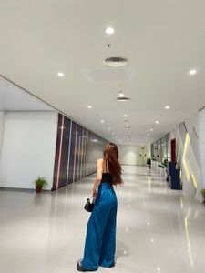 Blue Wide Leg Pants
